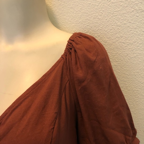 Express Linen Blend Off The Shoulder Top Size XL - Picture 6 of 11